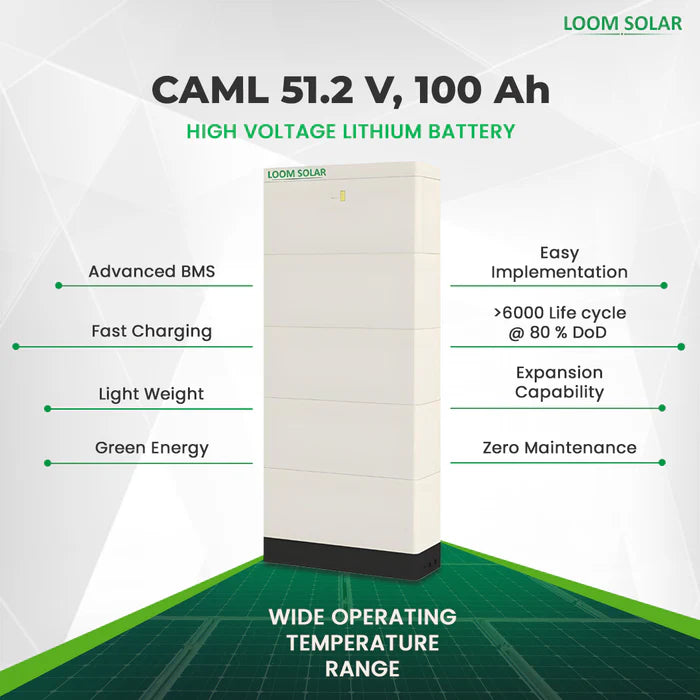 CAML 100 Ah, 204.8 V  20kWh High-Voltage Lithium Battery